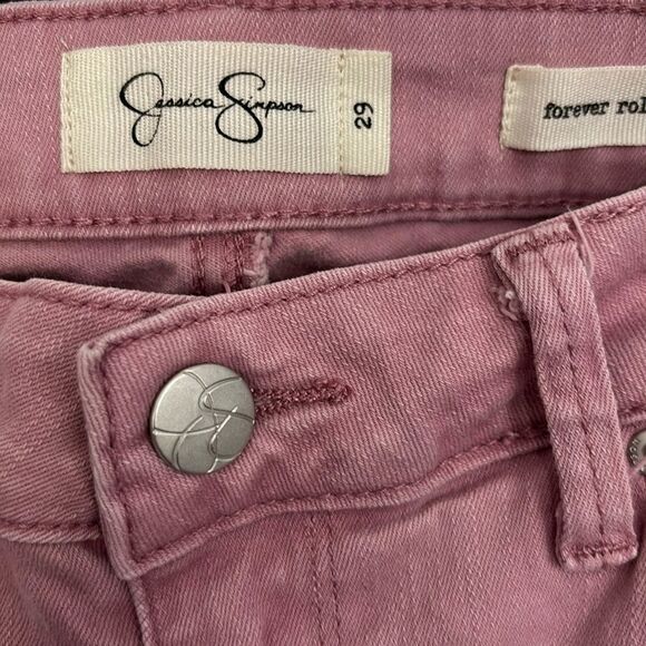 Jennifer Simpson | Women’s Forever Rolled Skinny Pink Denim Jeans 29 - Picture 7 of 12